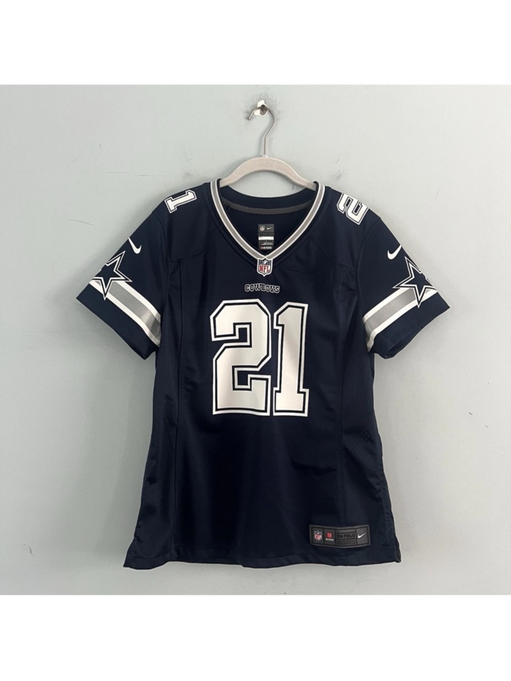 Dallas Cowboys Ezekiel Elliott Nike Game Womens Blue NFL Football Jersey